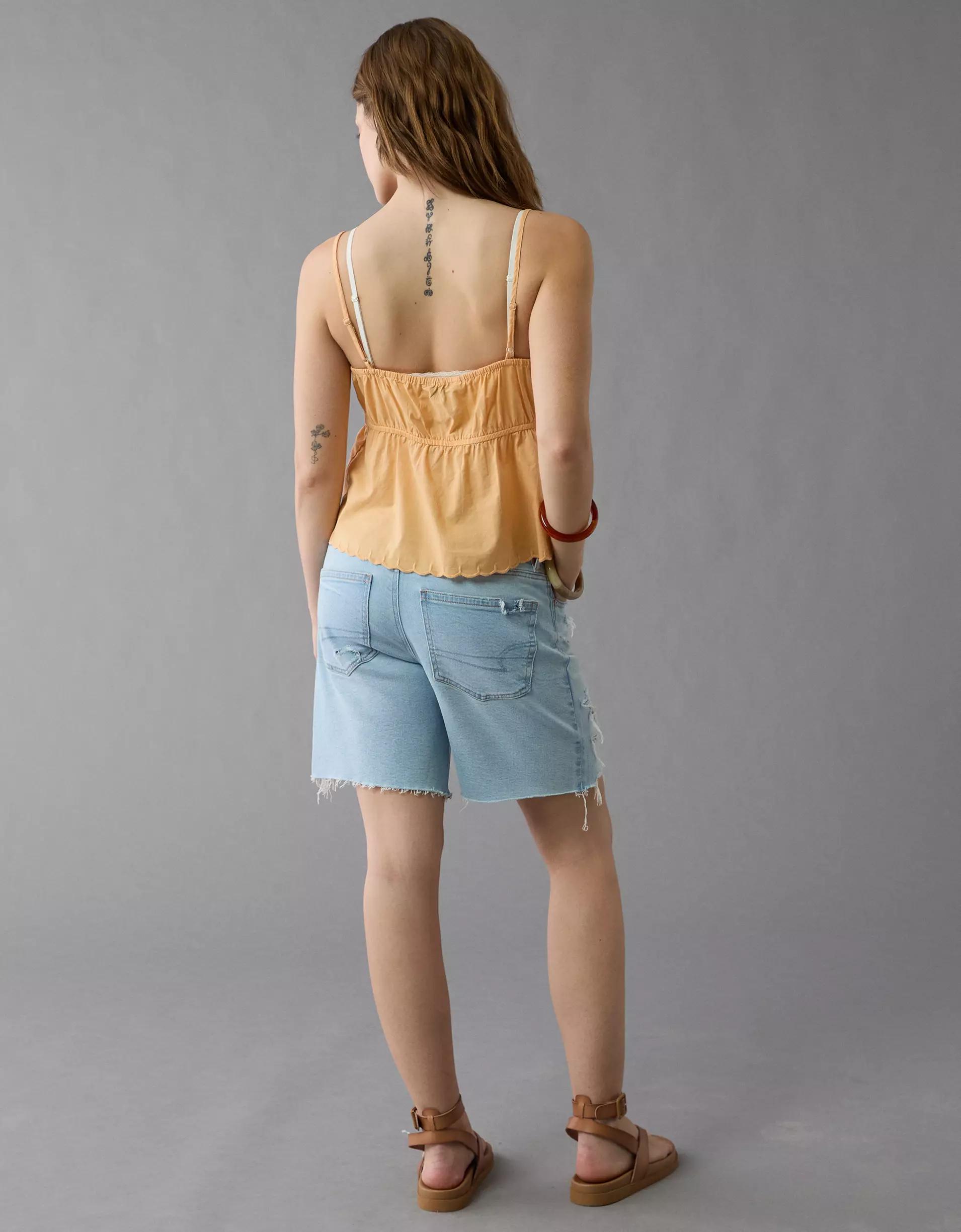 AE 8" Strigid Ripped Perfect Denim Bermuda Short Product Image