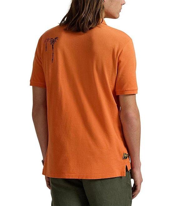 Polo Ralph Lauren Classic Fit Mesh Tropical Graphic Short Sleeve Polo Shirt Product Image