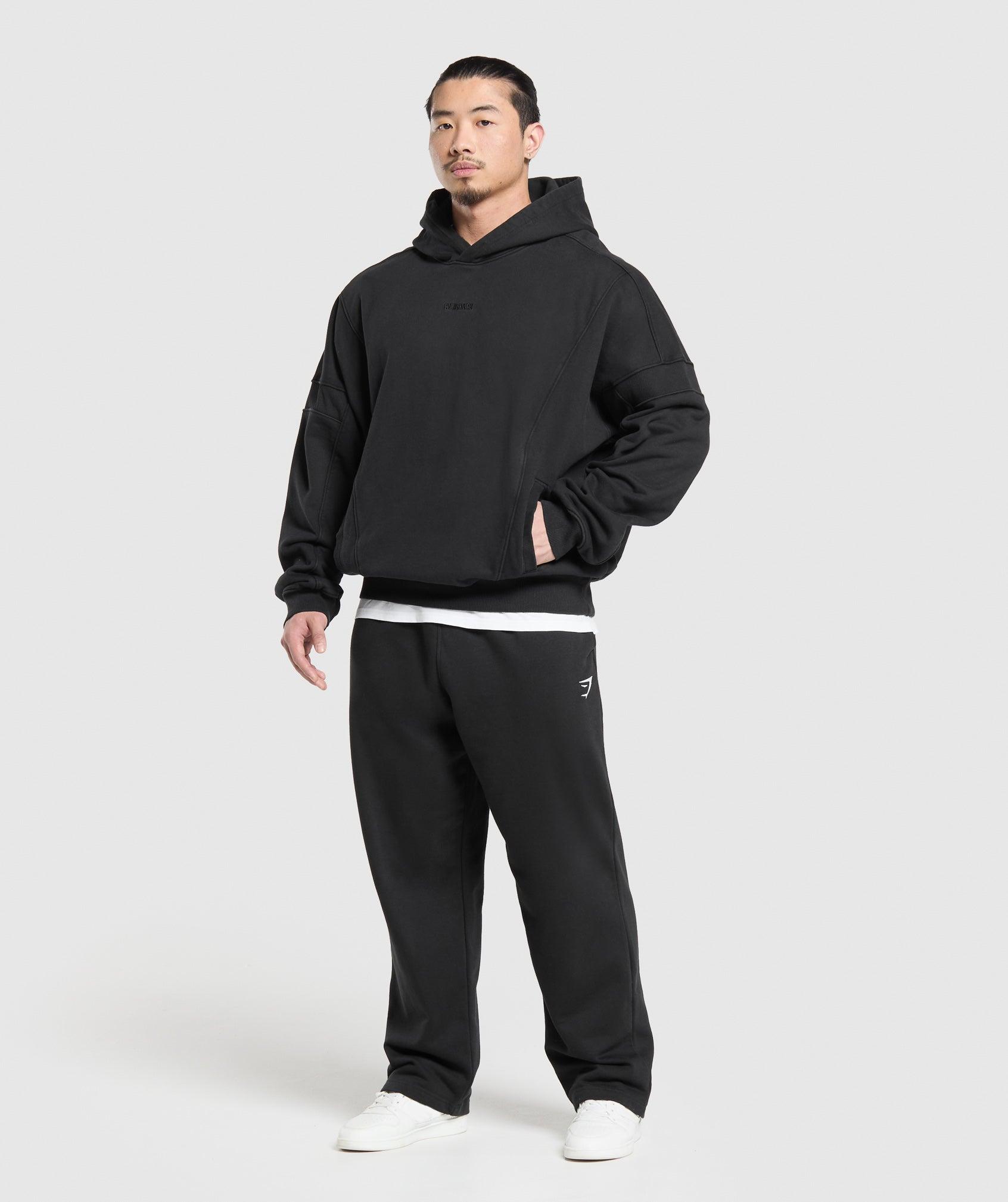 Gymshark Heavyweight Hoodie - Black Male Product Image