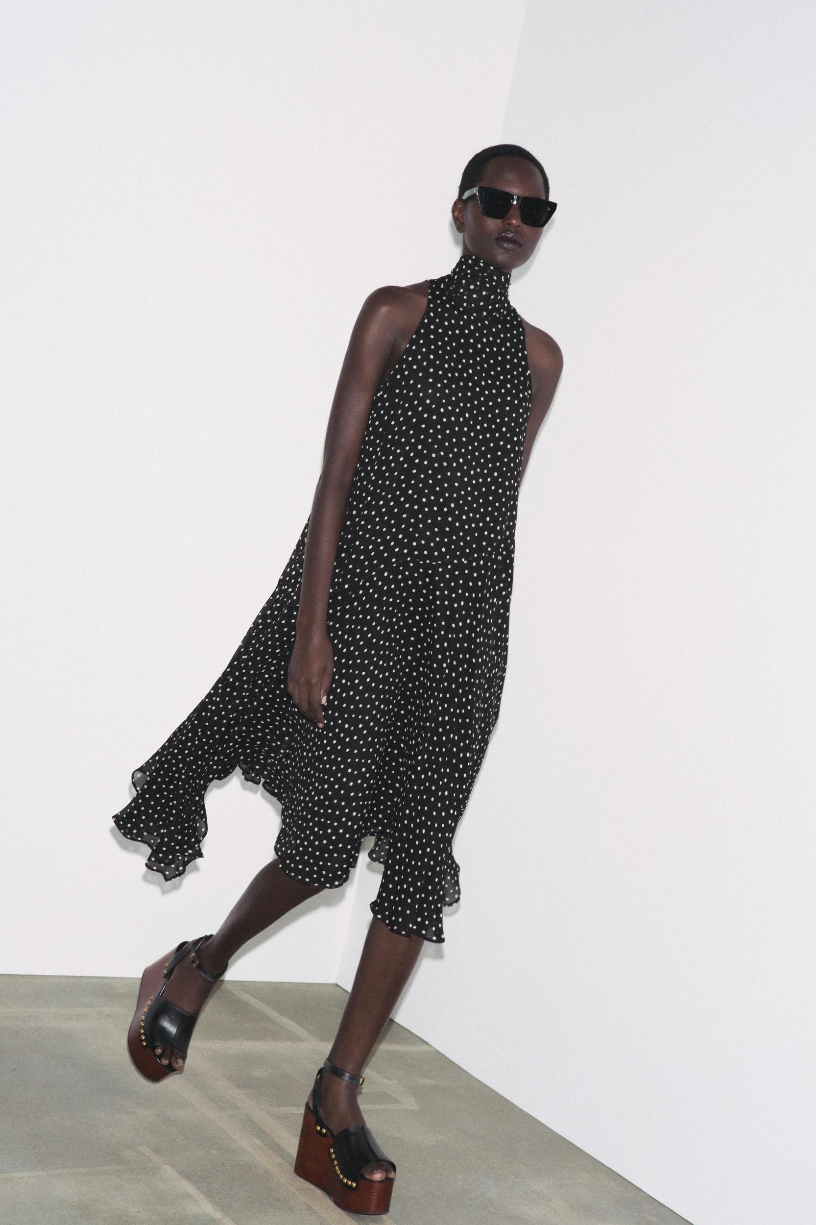 ZW COLLECTION HALTER POLKA DOT DRESS Product Image