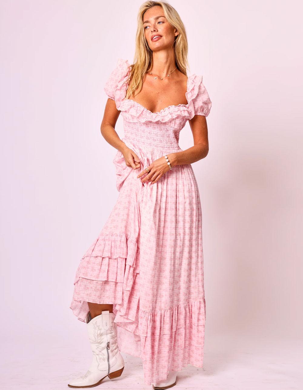 AMY JANE LONDON Adeline Womens Maxi Dress - PINK Product Image