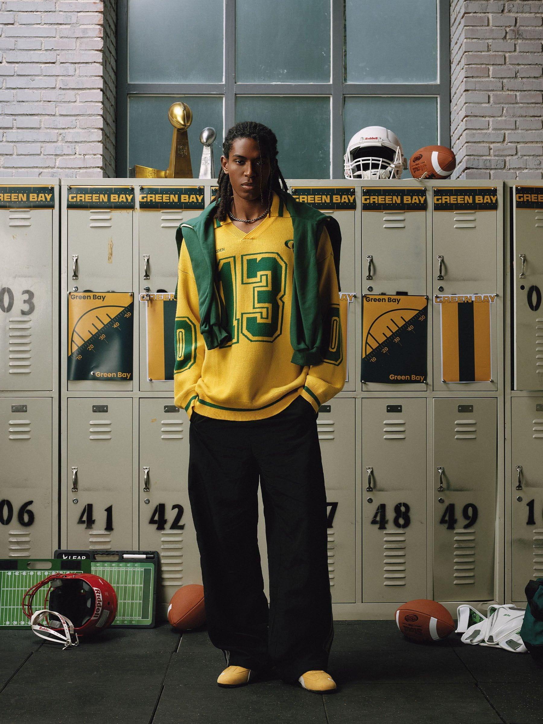 Aelfric Eden Number Graphic Polo Sweater Product Image