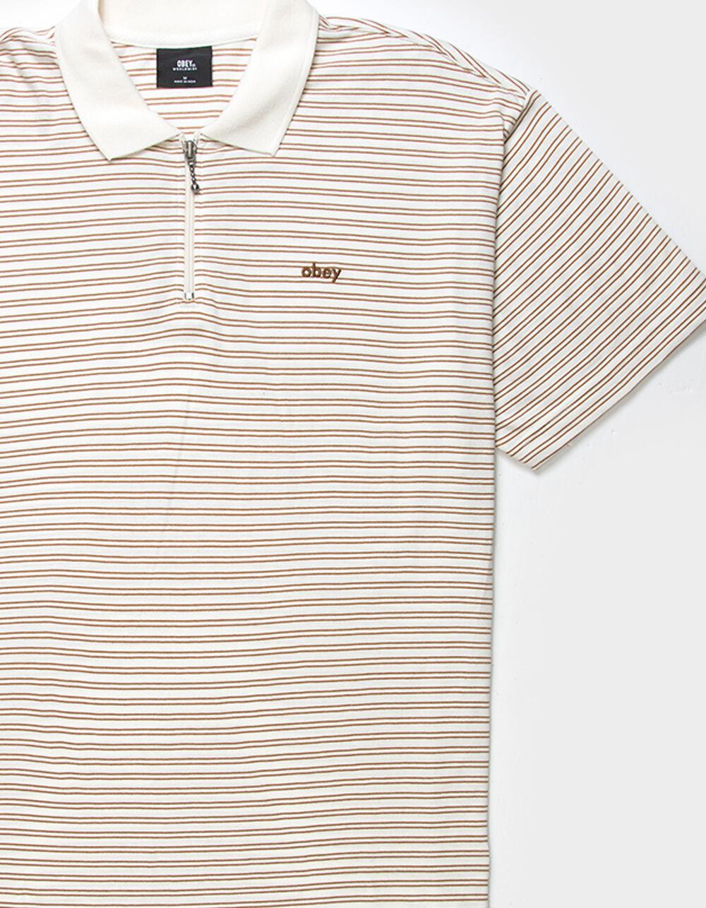 OBEY Big Wig Baxter Mens Quarter Zip Polo Shirt - MULTI Product Image