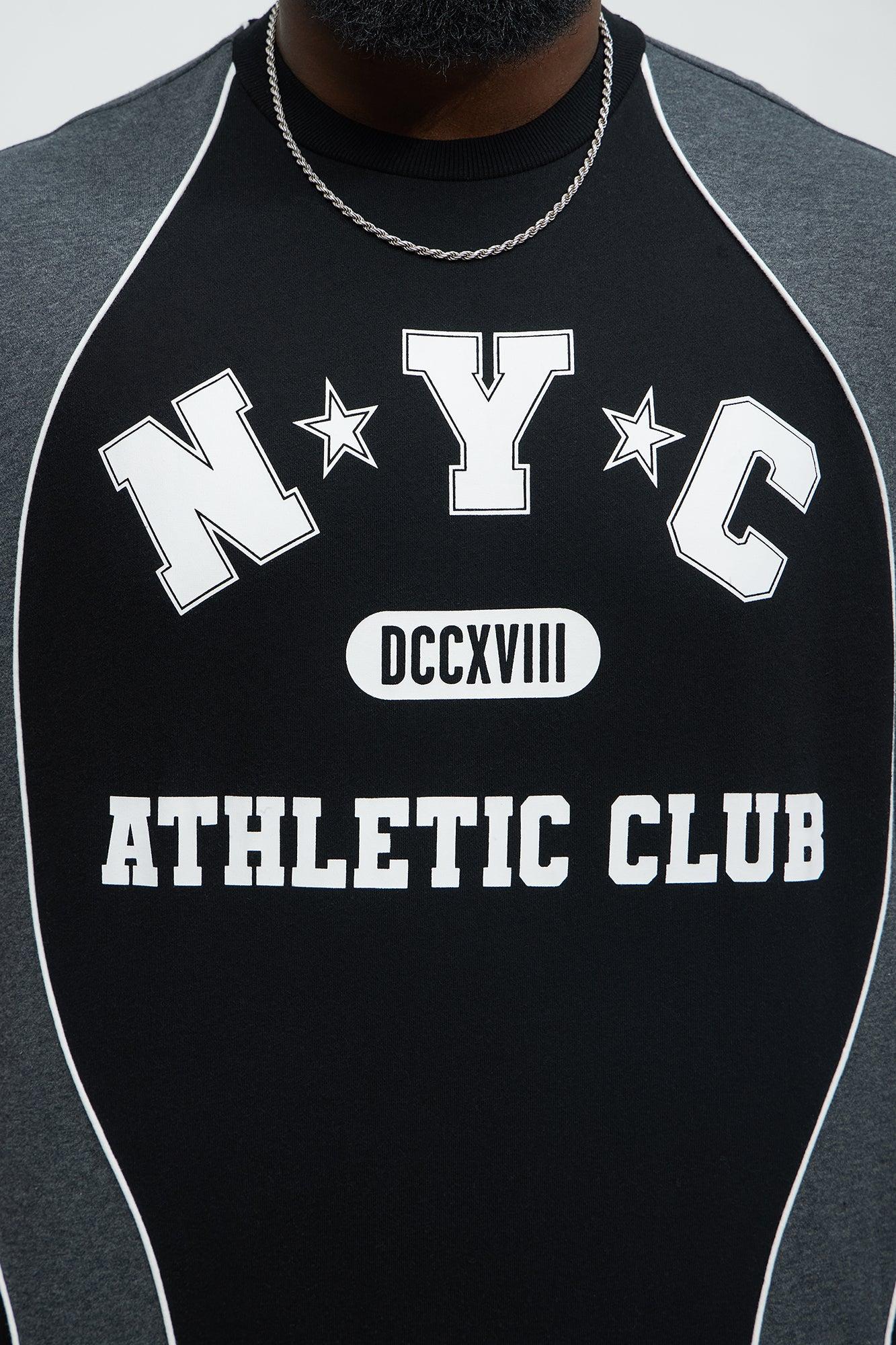 Tyson NYC Athletic Oversized Short Sleeve Tee - Black/combo Product Image