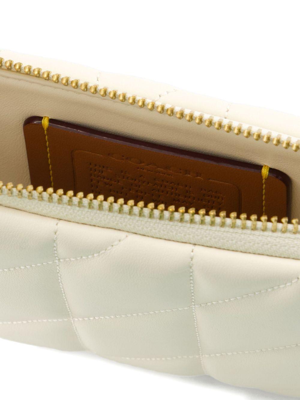 quilted leather clutch bag Product Image