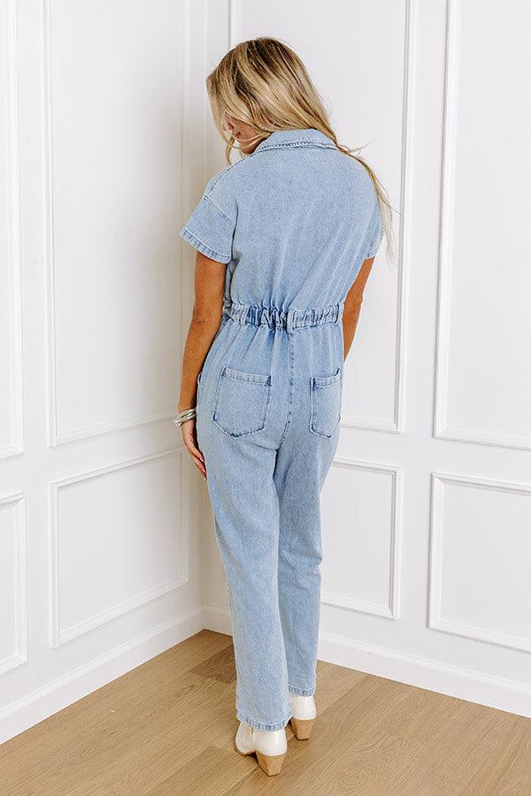 The Nayeli Denim Jumpsuit Product Image