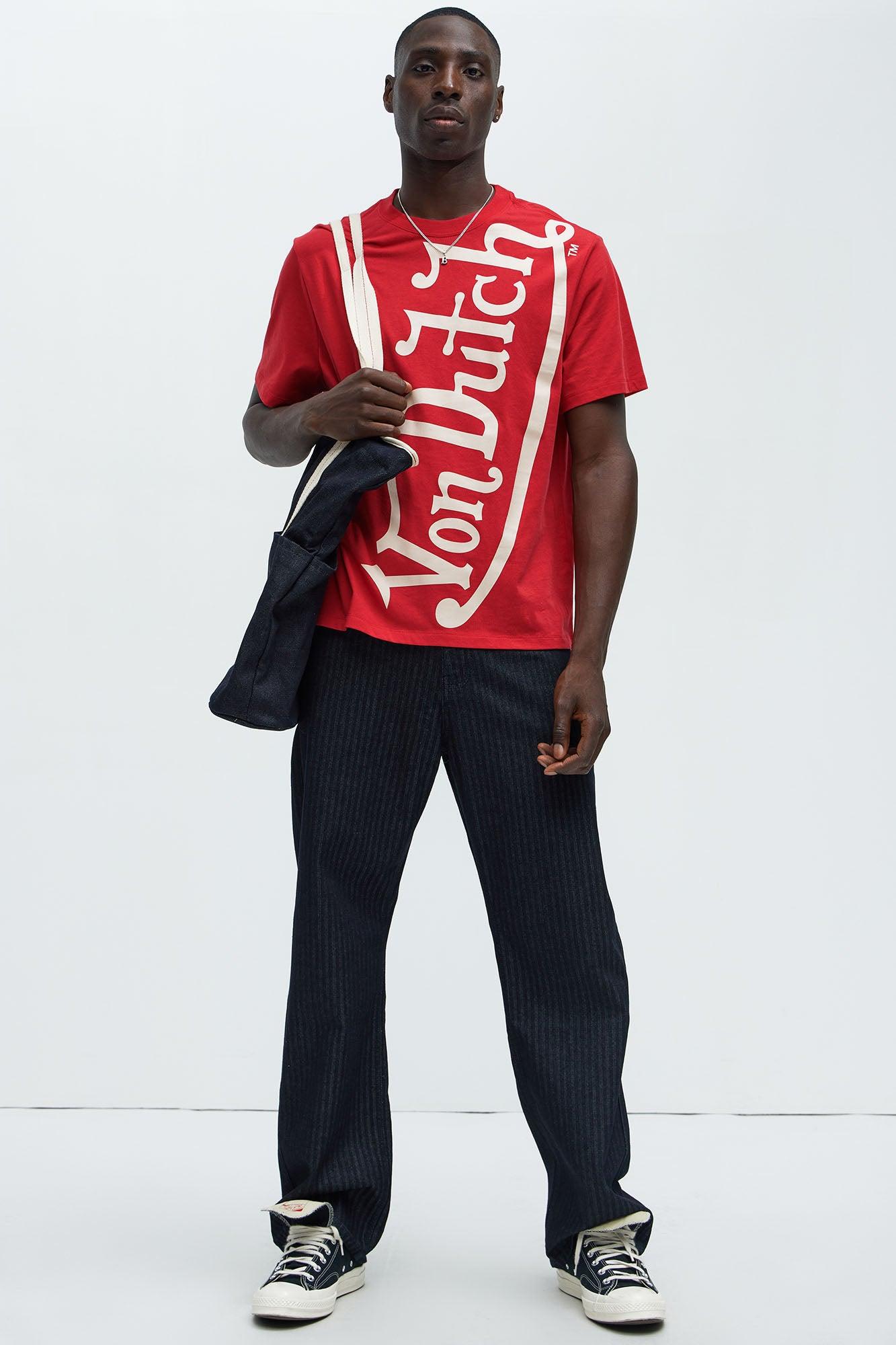 Von Dutch Blasted Short Sleeve Tee - Red Product Image