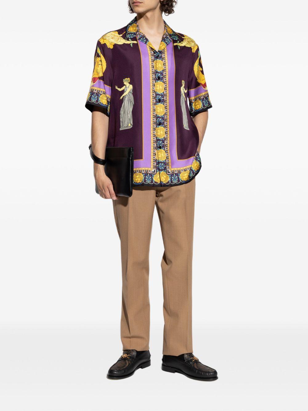 silk print shirt Product Image