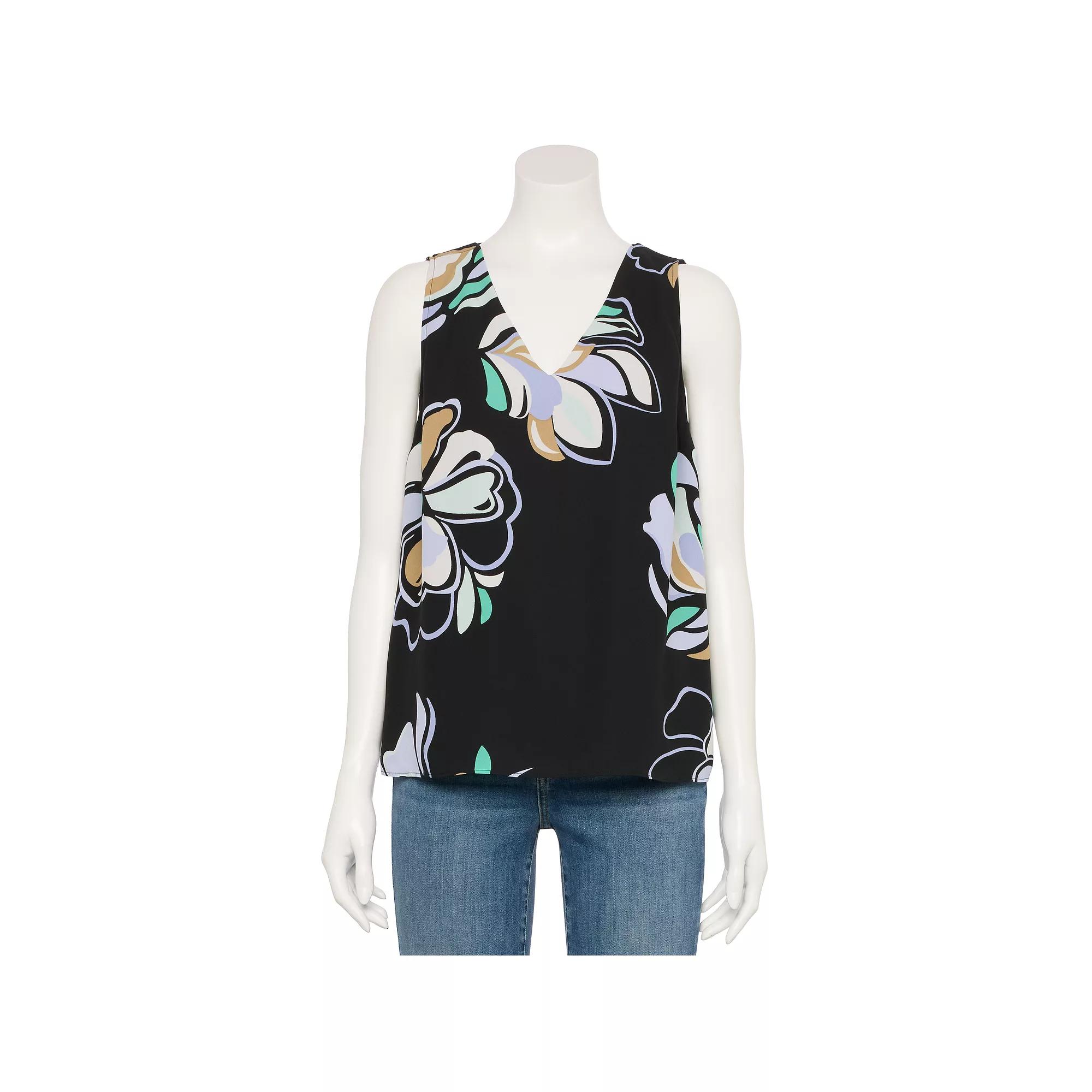 Women's Nine West Adaptive V-Neck Shell Tank Top,  Product Image