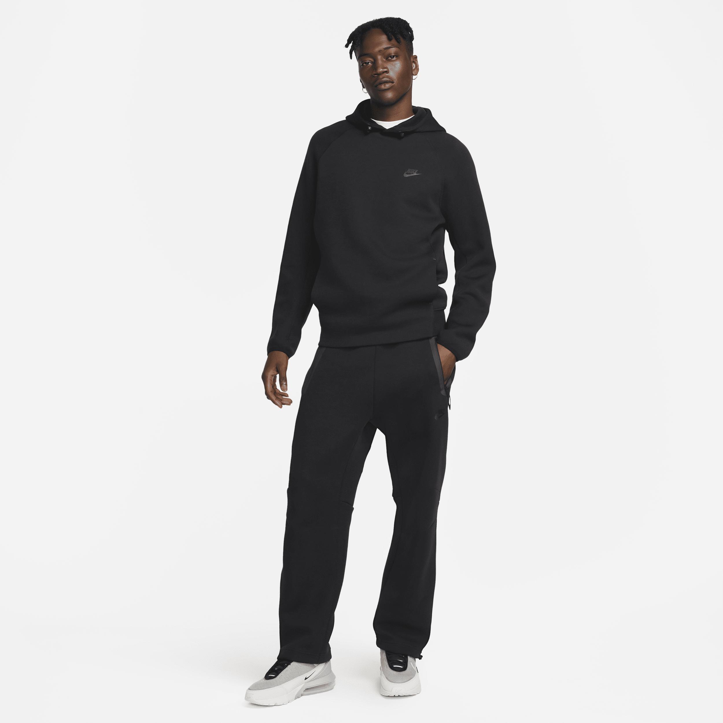 Mens Nike Sportswear Tech Fleece Pullover Hoodie | FB8016-010 Product Image