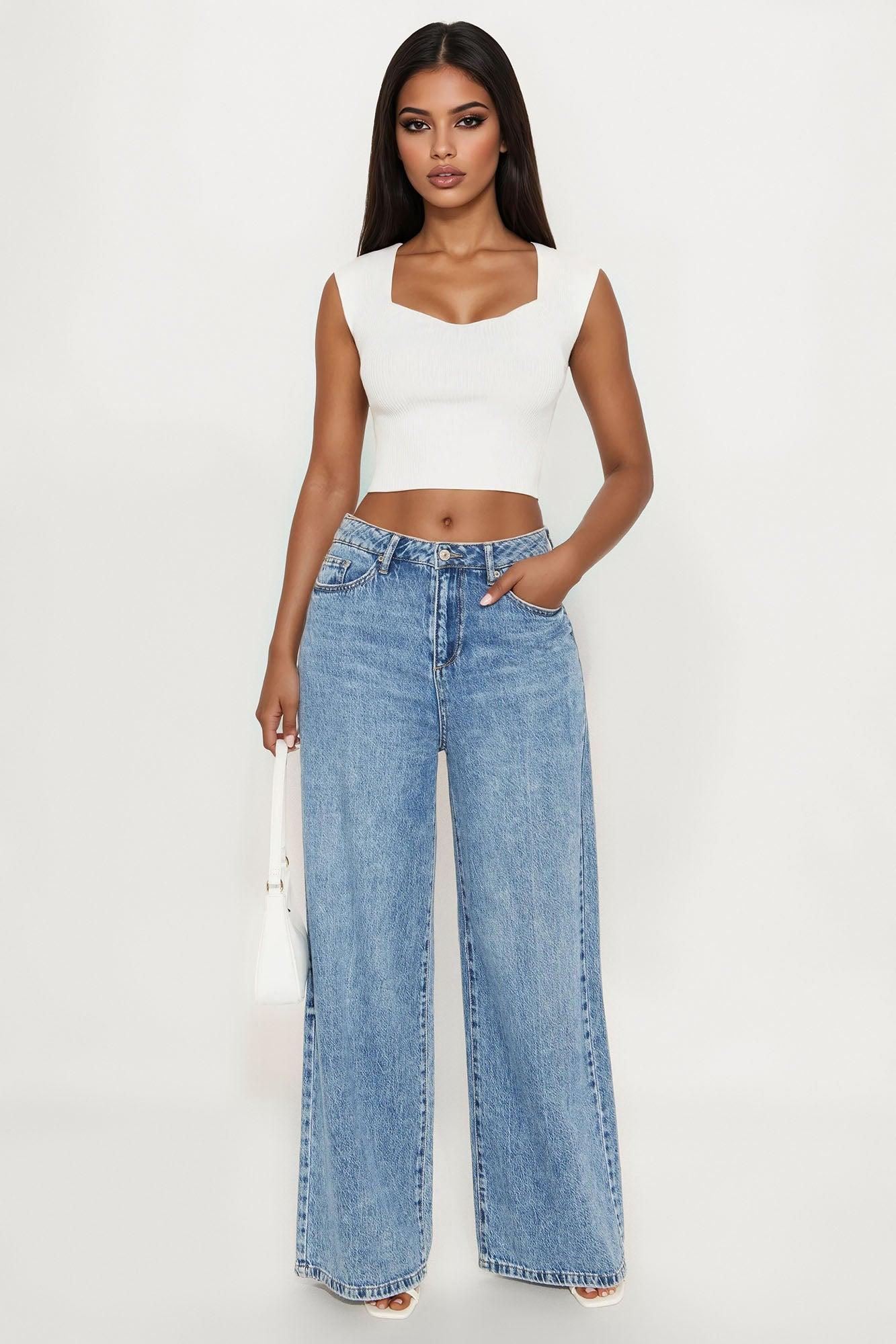 Hug Me Sweater Top - Off White Female Product Image