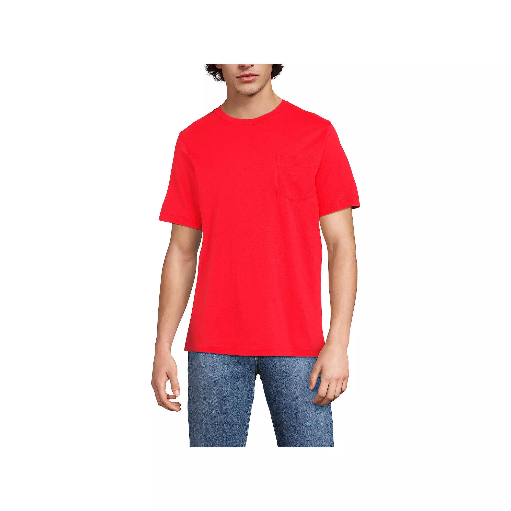 Men's Land's End Super-T Short Sleeve T-Shirt with Pocket,  Product Image