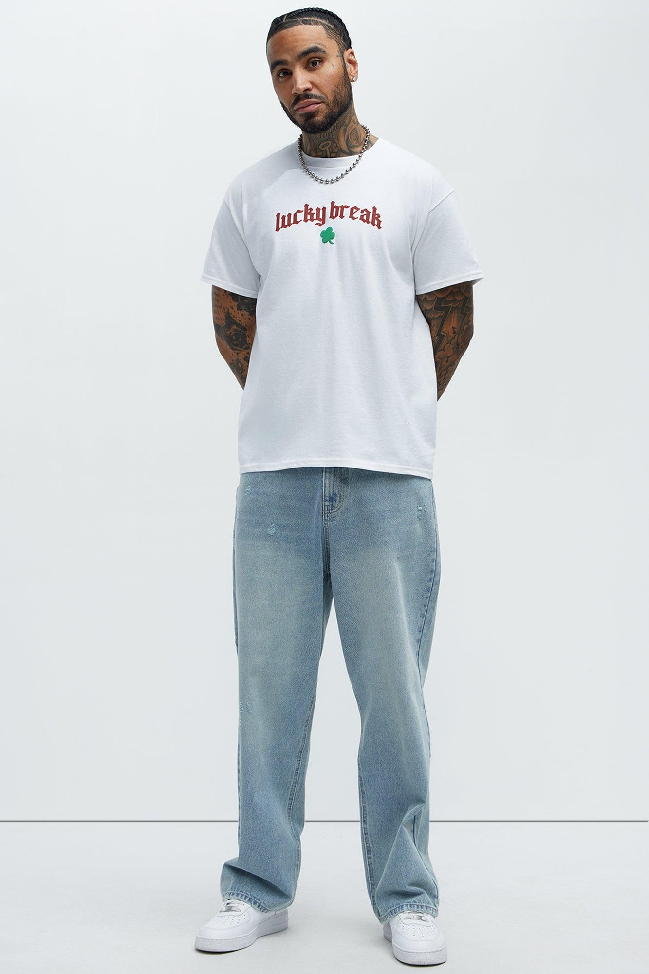 Lucky Break Short Sleeve Tee - White Product Image
