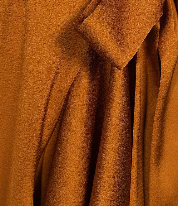 Alex Marie Annalee Satin Cowl Neck Sleeveless Midi Dress Product Image