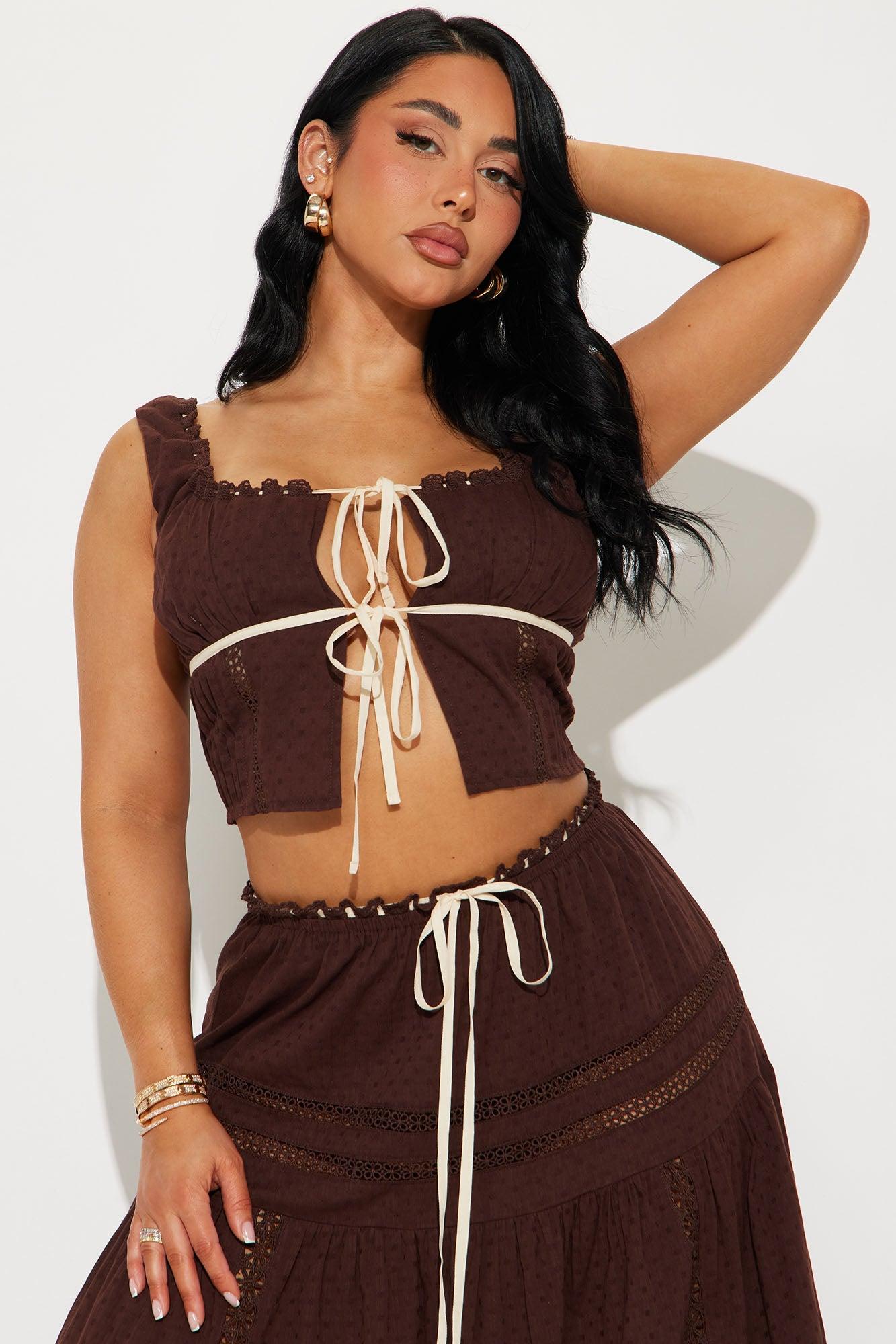 Sunny Skirt Set - Chocolate Product Image