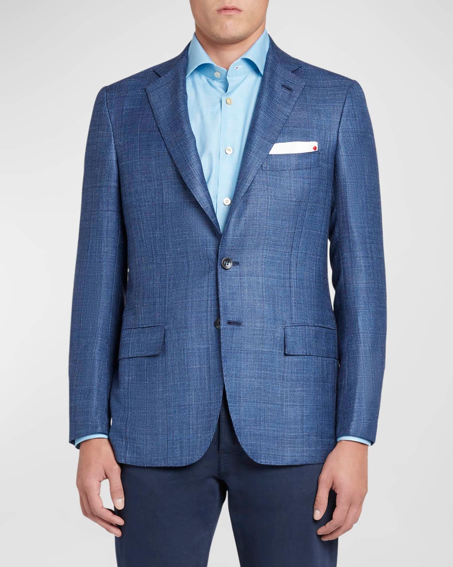 Men's Tonal Plaid Sport Coat Product Image