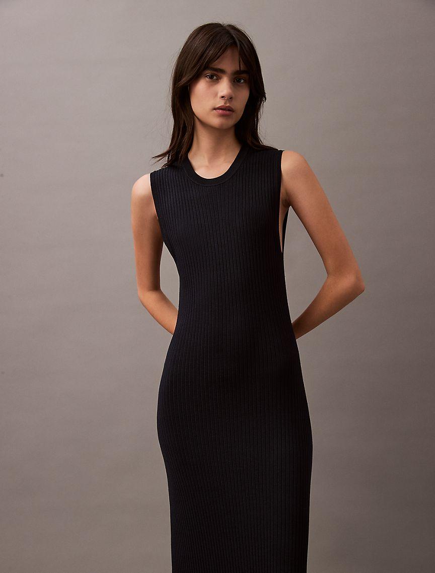 Viscose Ribbed Maxi Dress Product Image