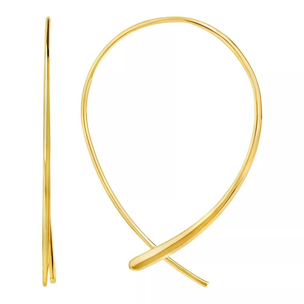 MC Collective Delicate Threader Earrings, Women's, Gold Tone Product Image