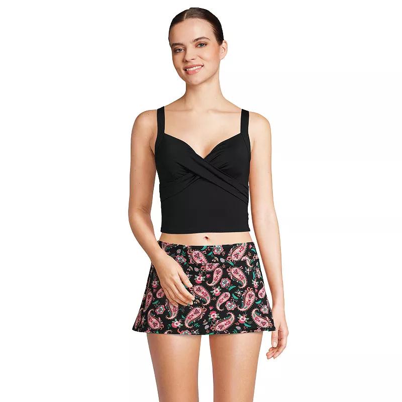 Women's Lands' End Chlorine Resistant Wireless Cropped Tankini Top,  Product Image