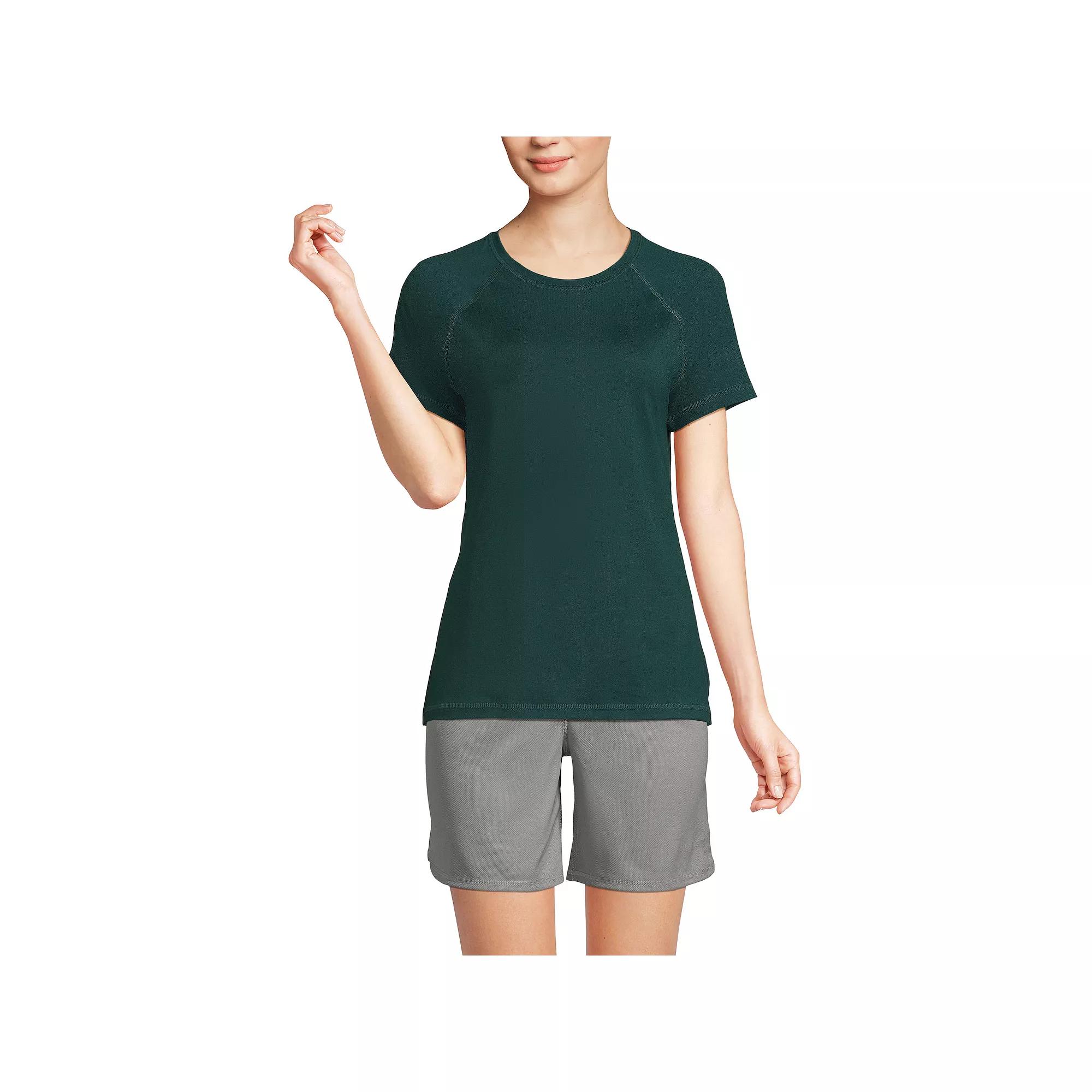 Women's Lands' End School Uniform Short Sleeve Active Tee,  Product Image