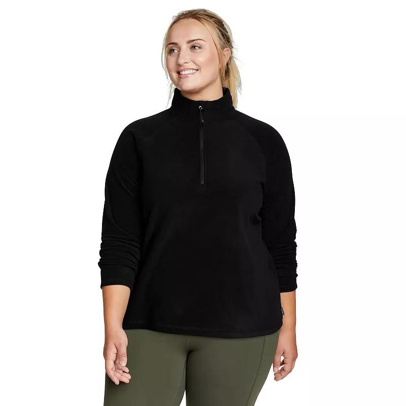 Women's Eddie Bauer Quest 1/4 Zip Pullover, Size: 1XL, Black Product Image