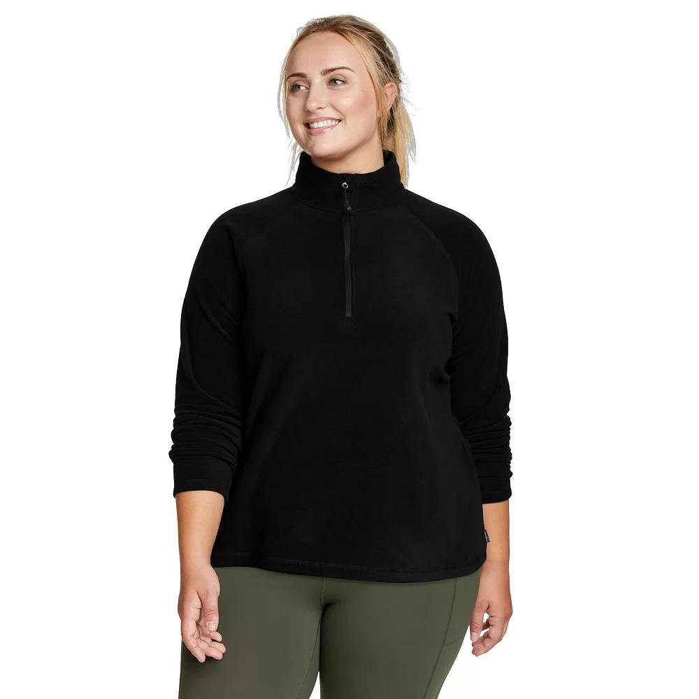 Women's Eddie Bauer Quest 1/4 Zip Pullover, Size: 1XL, Black Product Image
