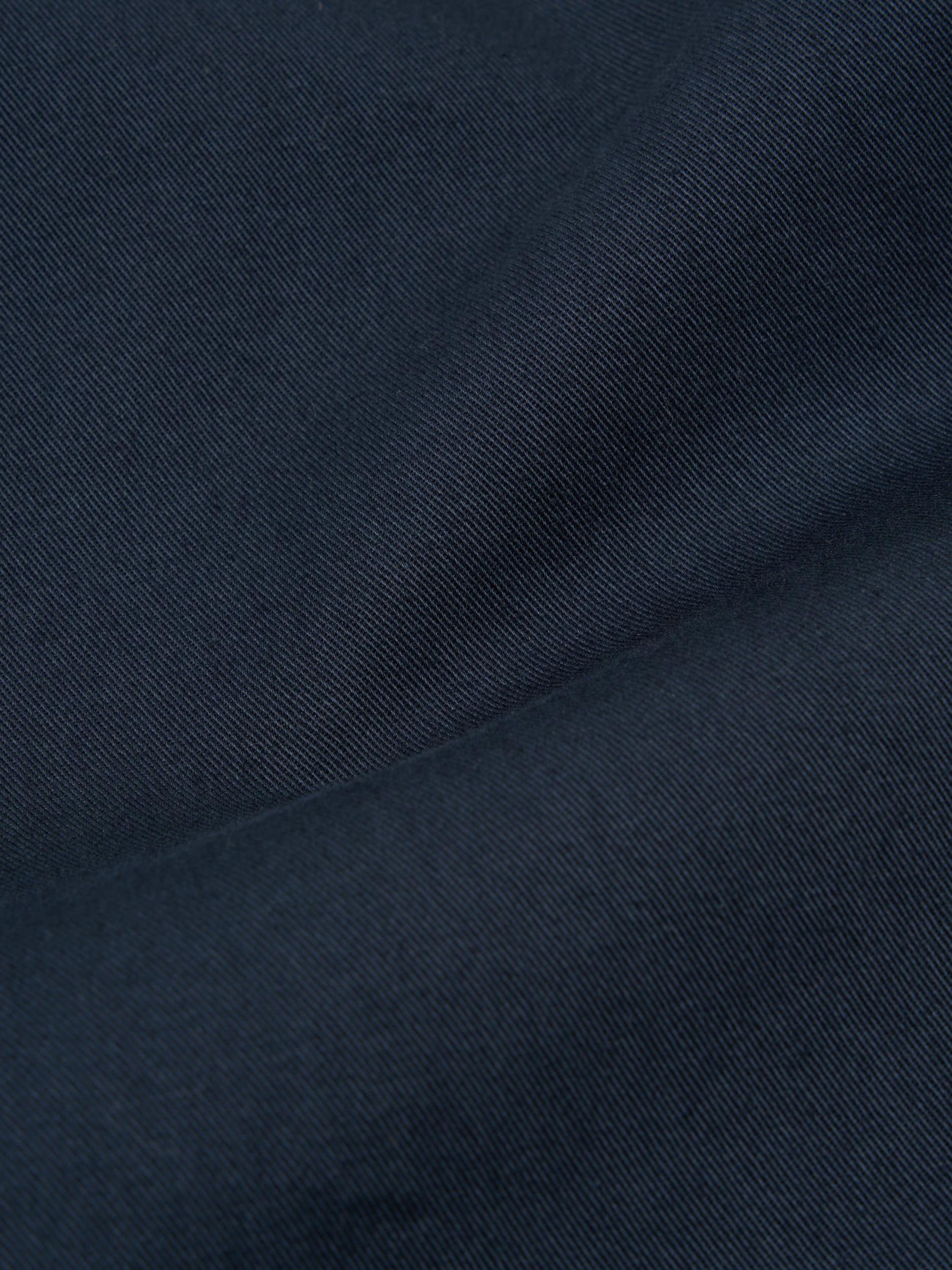 Navy Twill Curved Pant Product Image