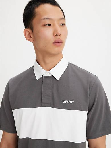 Short Sleeve Union Blocked Rugby Shirt Product Image