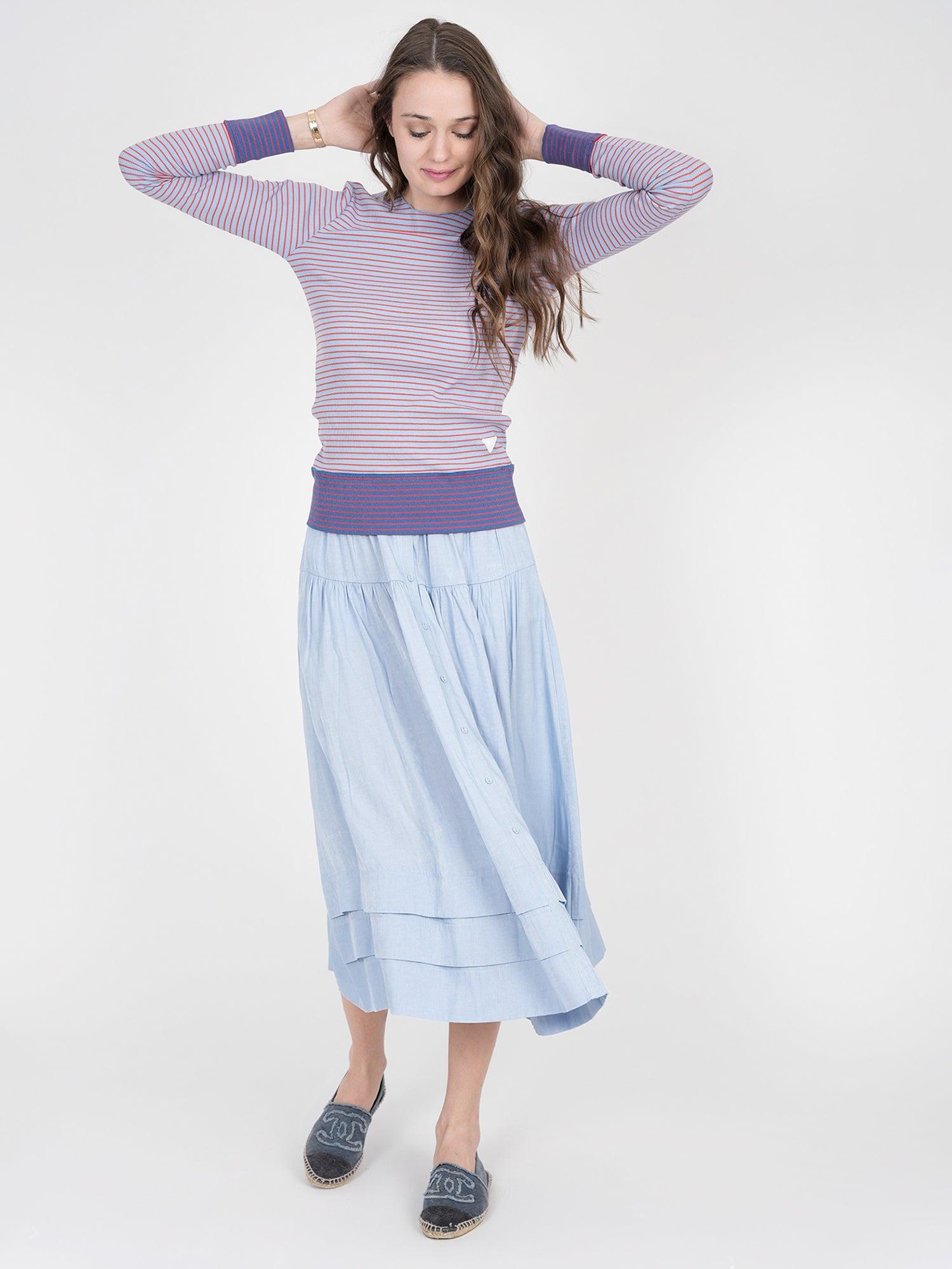 FYI Striped Crewneck Top Product Image