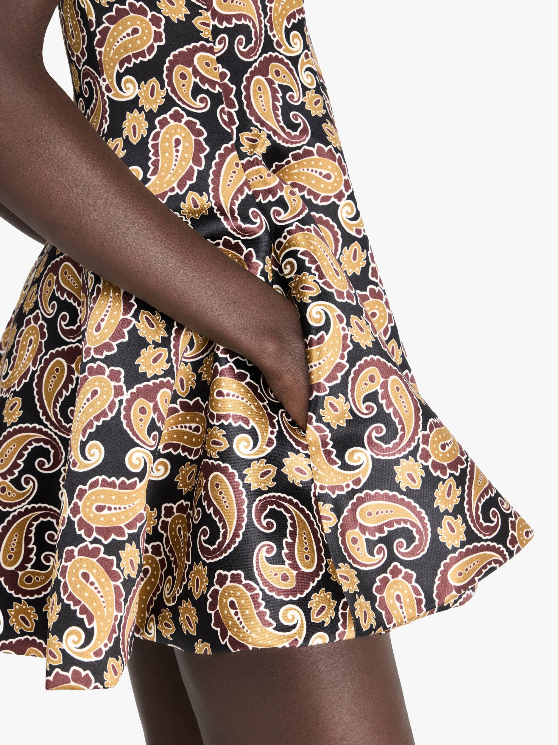 PAISLEY' PRINT CIRCLE-SKIRT DRESS Product Image