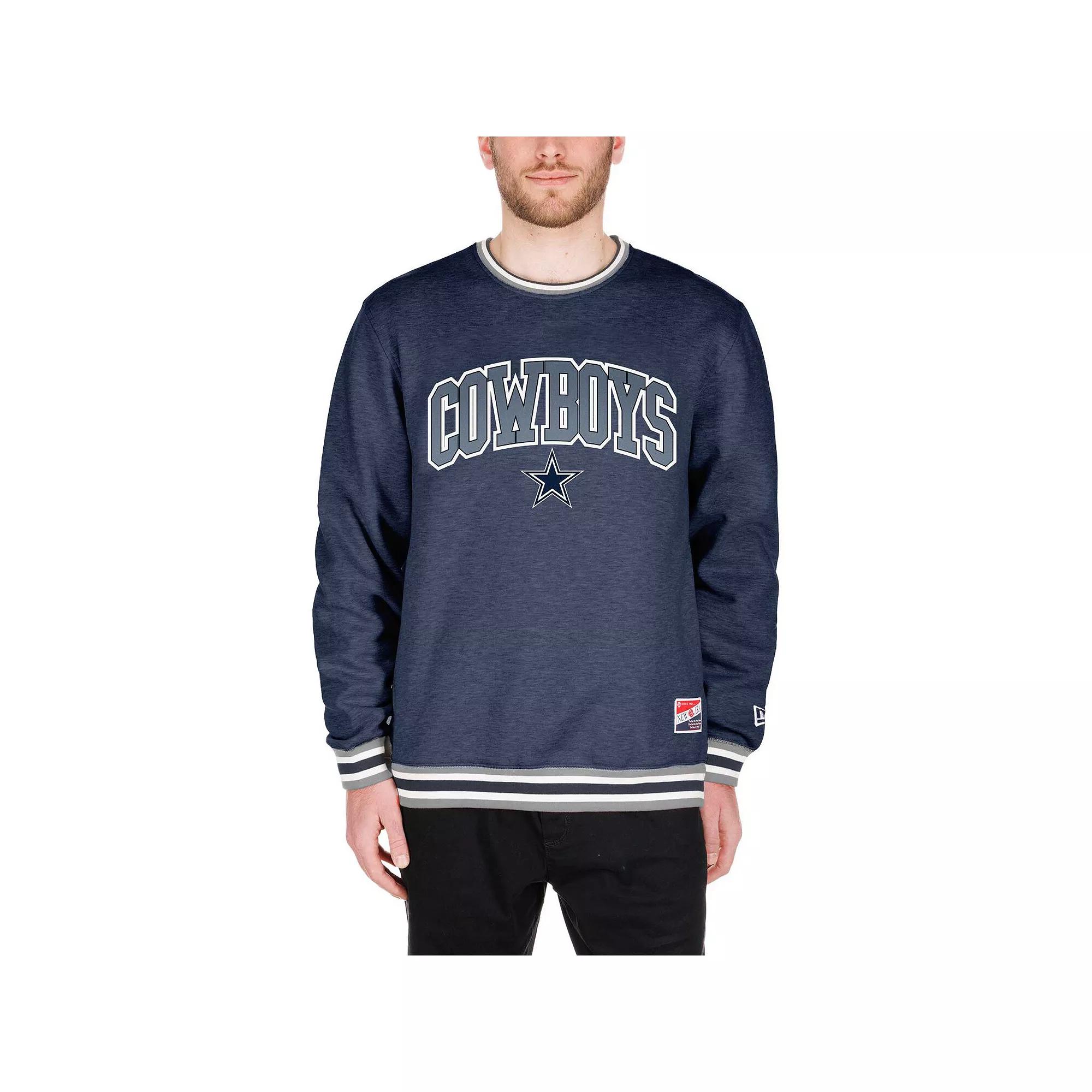 Men's New Era Navy Dallas Cowboys Big & Tall Pullover Sweatshirt,  Product Image