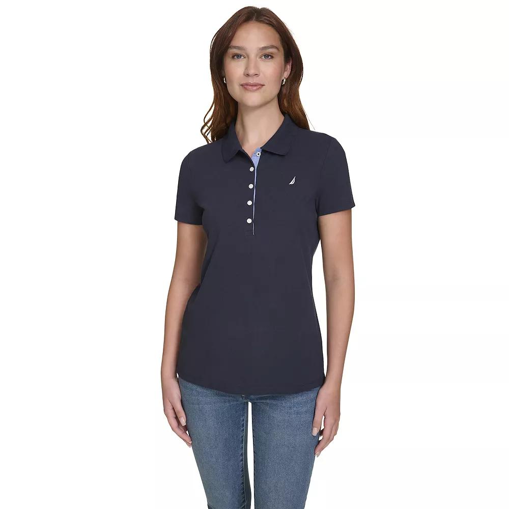 Women's Nautica Daisy Short Sleeve Polo,  Product Image