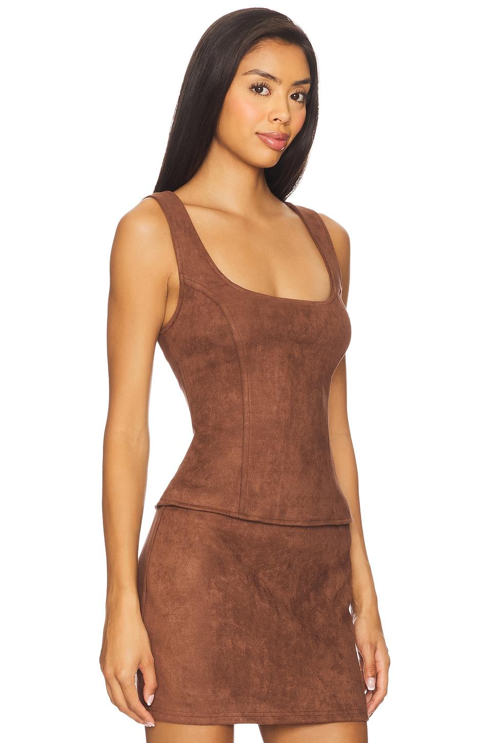 Patsie Faux Suede Top superdown Product Image