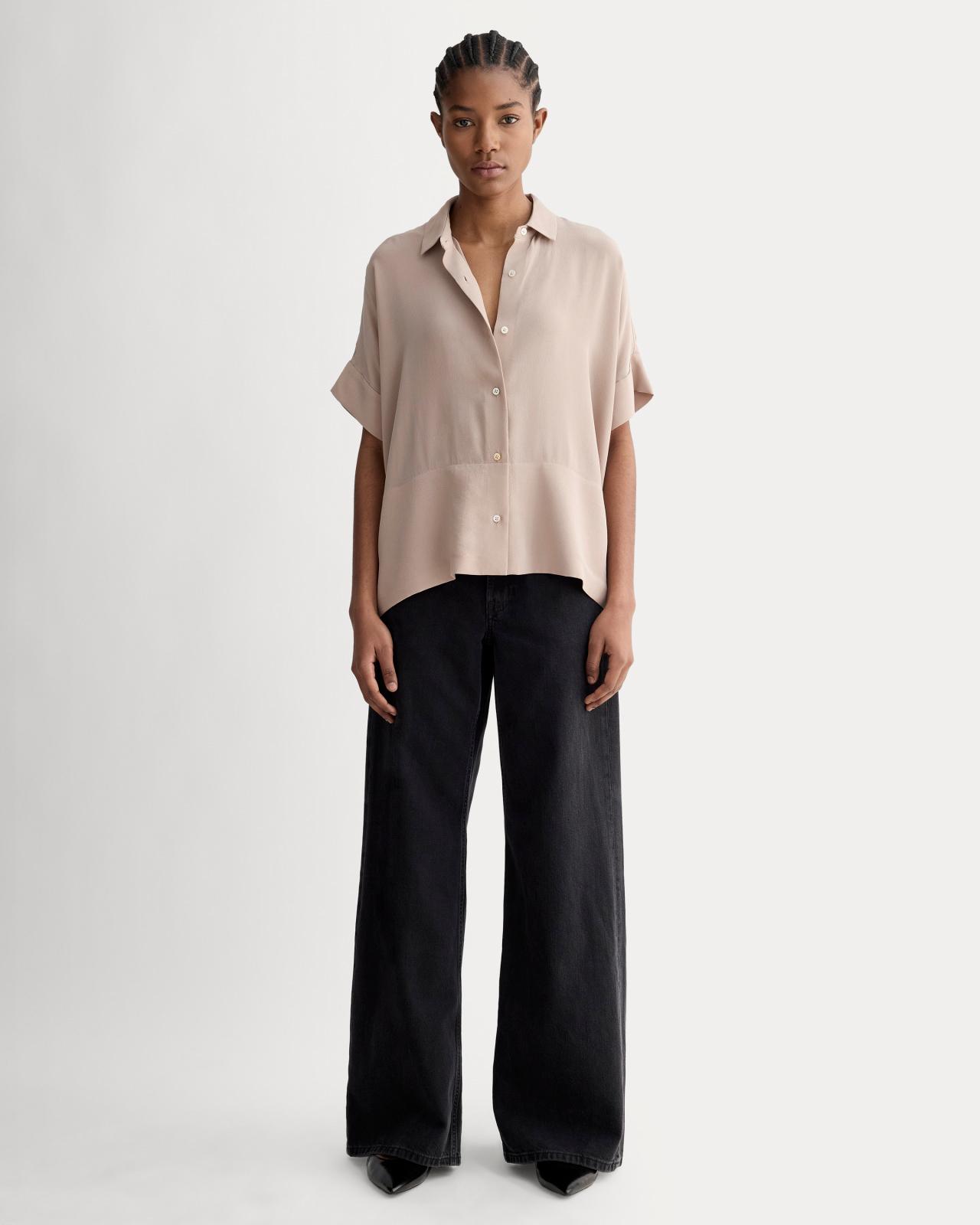 Womens Boxy Shirt in Washable Silk by Everlane Product Image