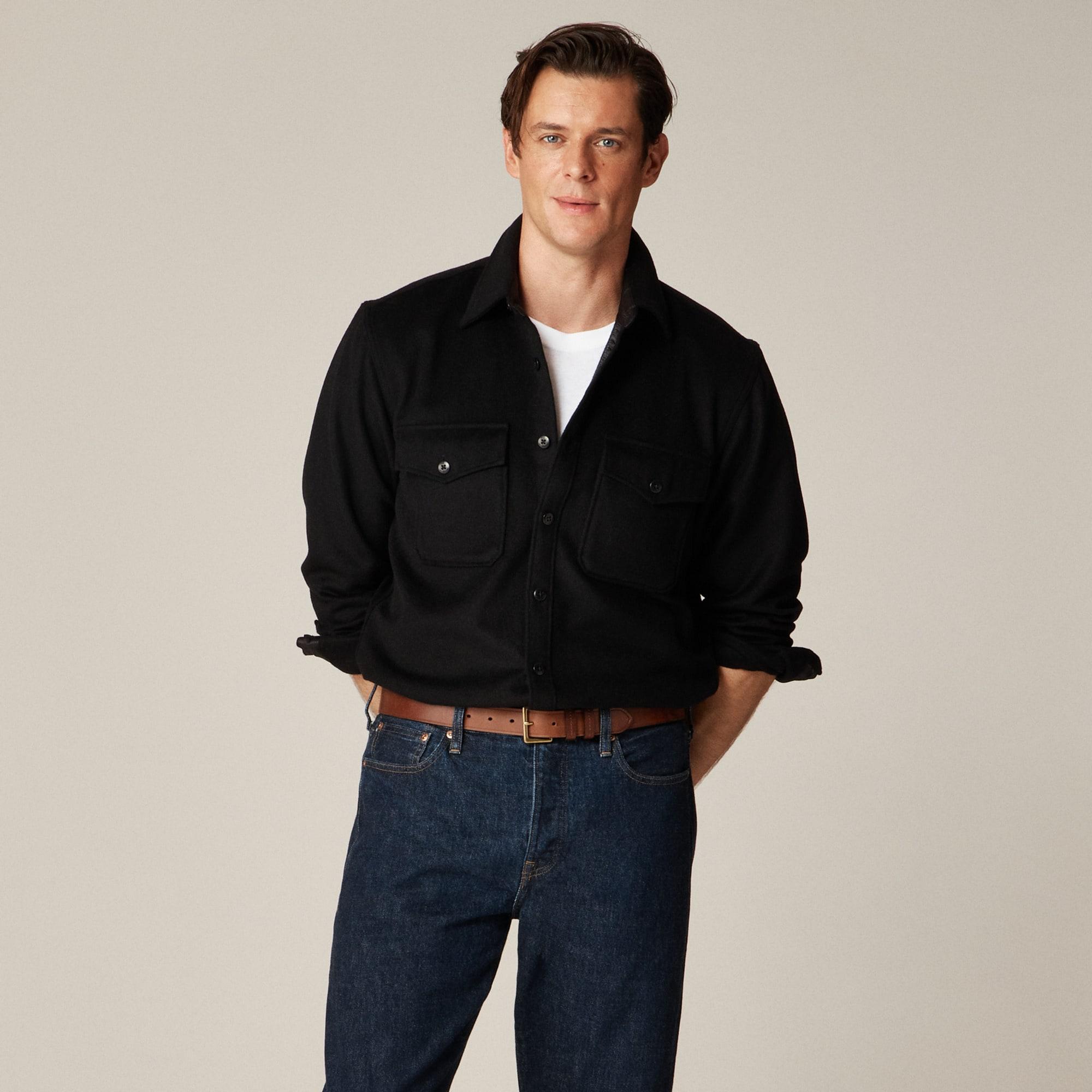 Wallace & Barnes CPO shirt in wool blend Product Image