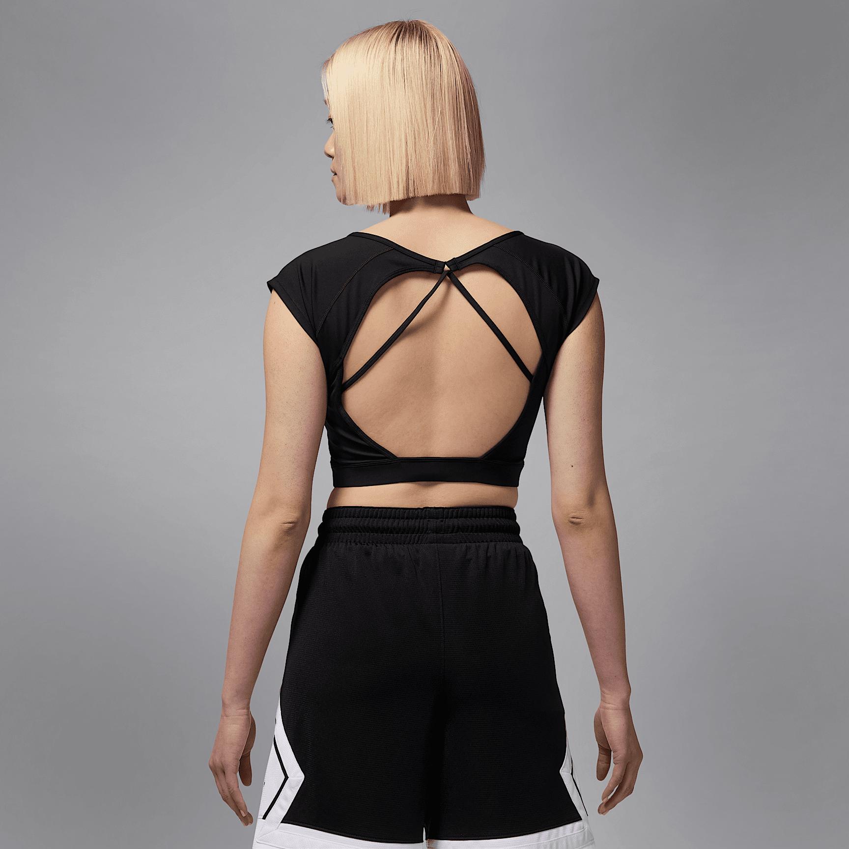 Womens Jordan Sport Short-Sleeve Knit Crop Top | HJ0070-010 Product Image