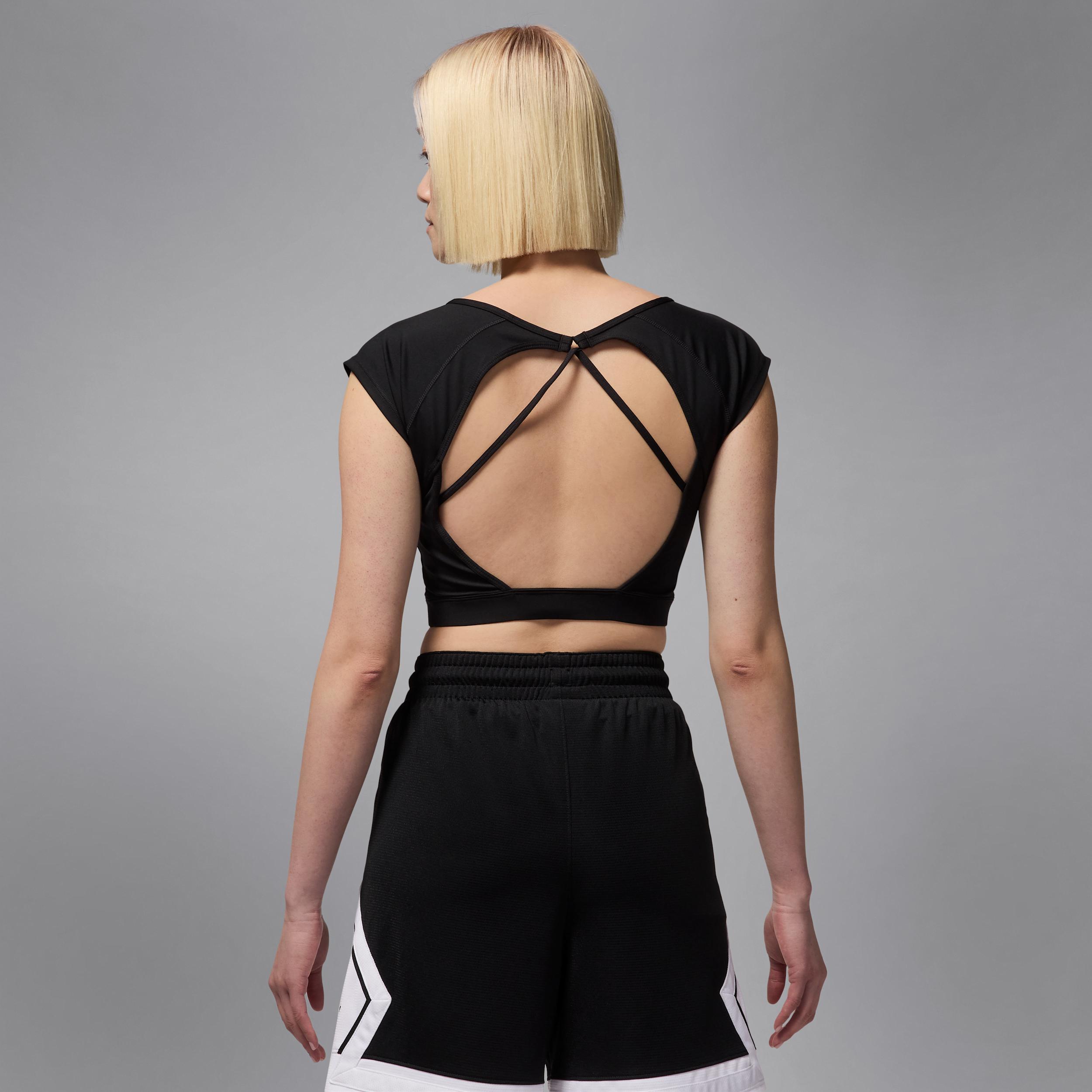 Womens Jordan Sport Short-Sleeve Knit Crop Top | HJ0070-010 Product Image