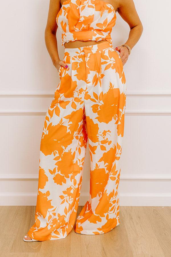 Sunkist Moment High Waist Floral Pants Product Image