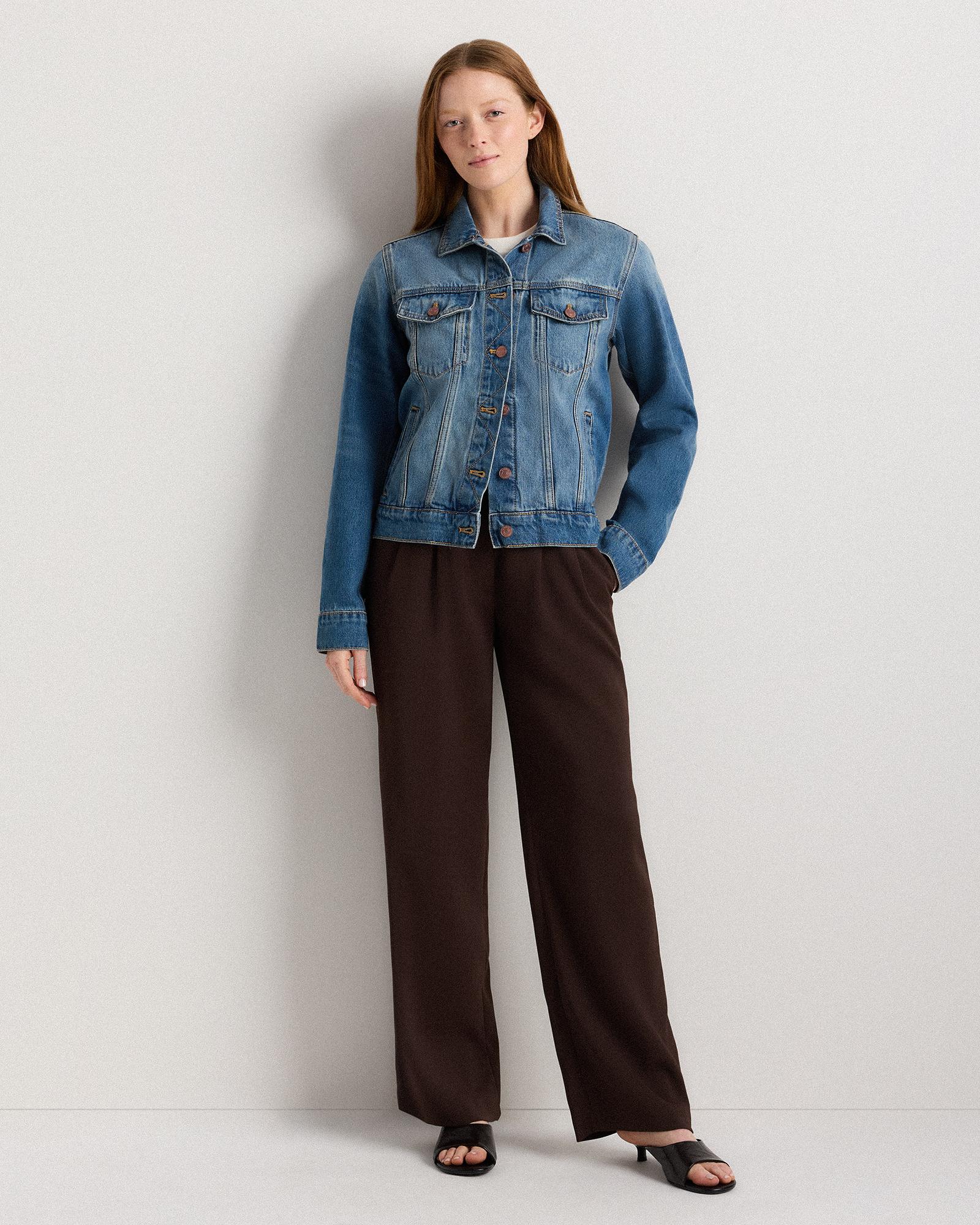 Quince | Women's Denim Jacket Size XS, Cotton Product Image