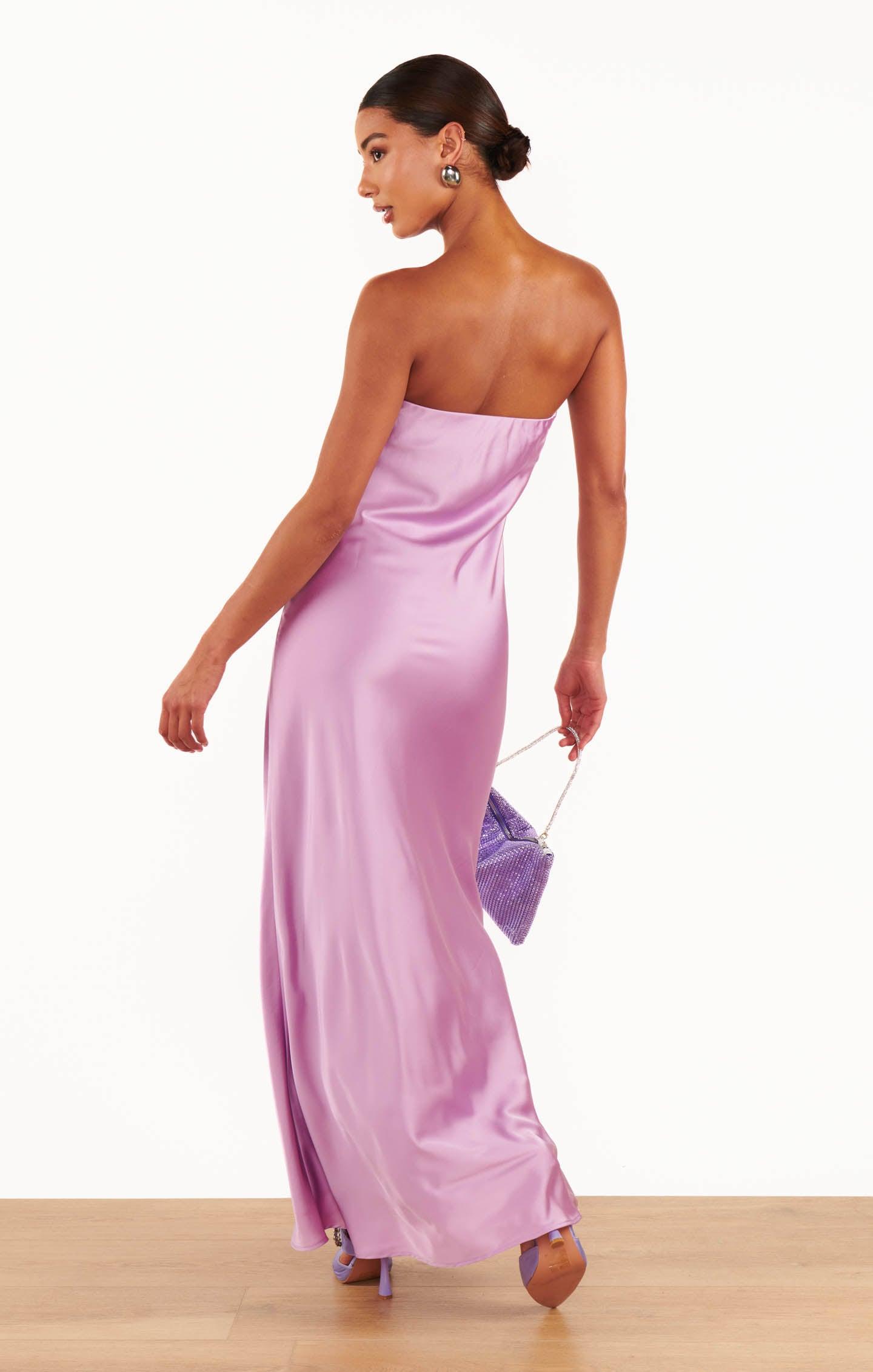 Taylor Tube Dress ~ Lilac Luxe Satin Product Image