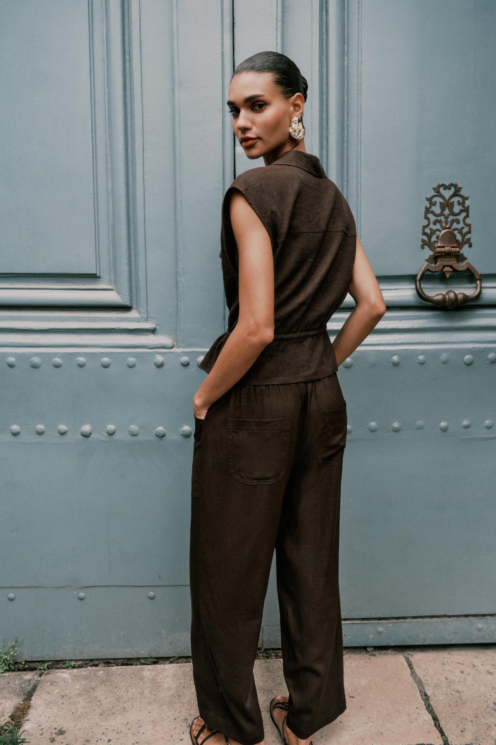 LINEN SAFARI TOP Product Image