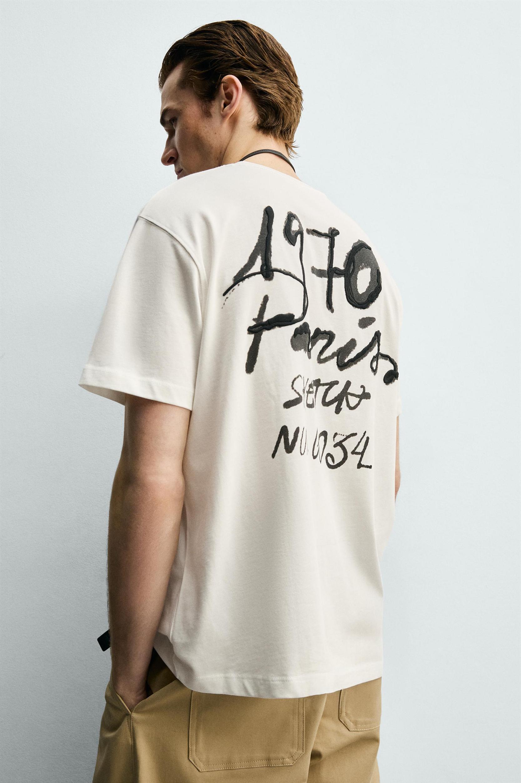 EMBROIDERED TEXT T-SHIRT Product Image