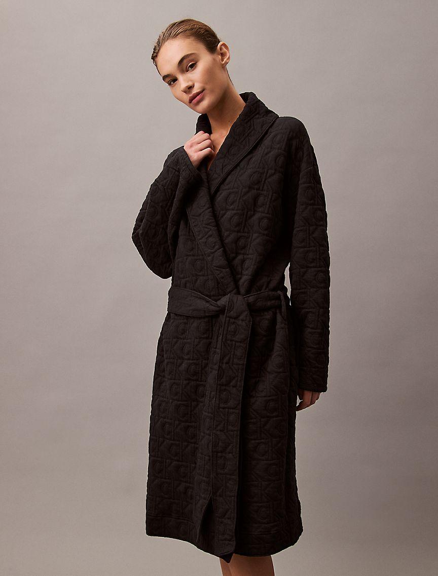 Terry Lounge Quilted Jacquard Robe Product Image