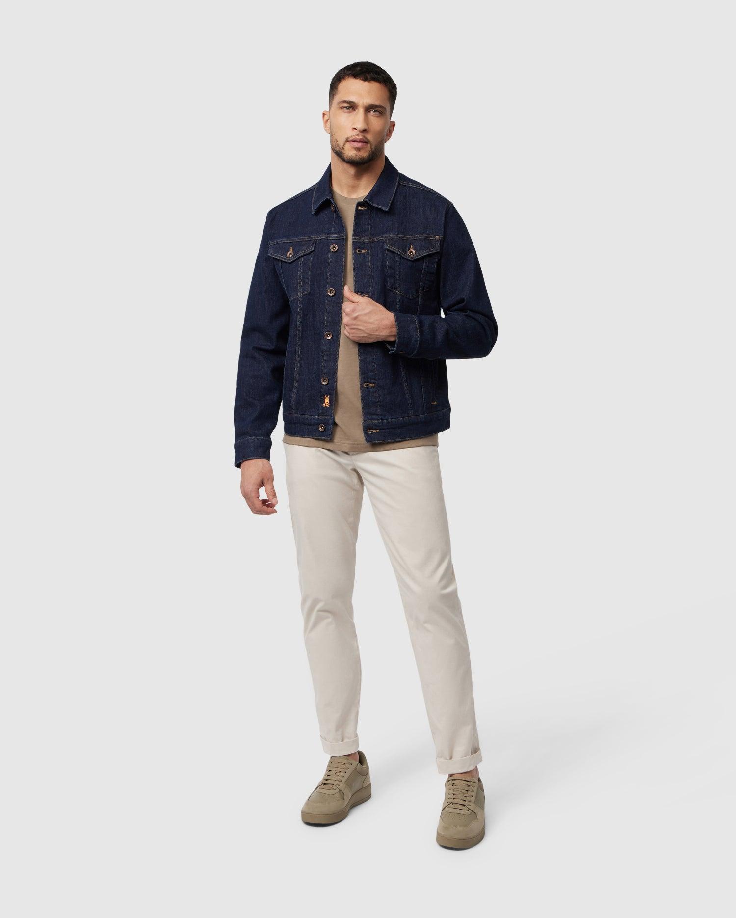 MENS PATHE DENIM JACKET - B6J741X1CO Male Product Image