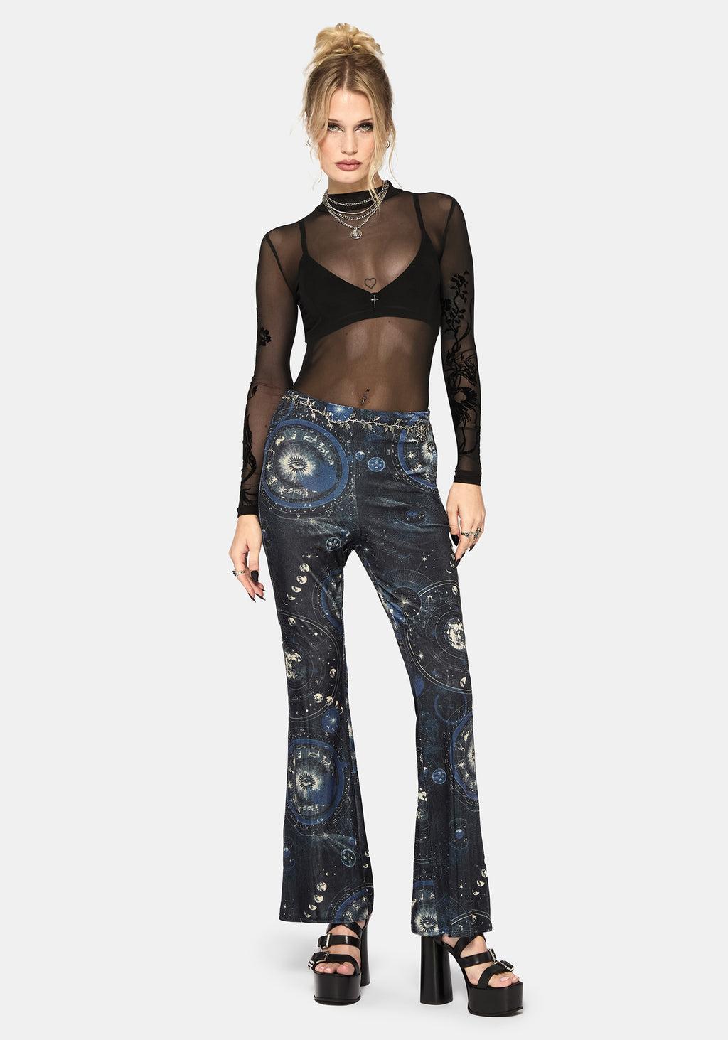 Elise Celestial Velour Split Hem Flare Product Image