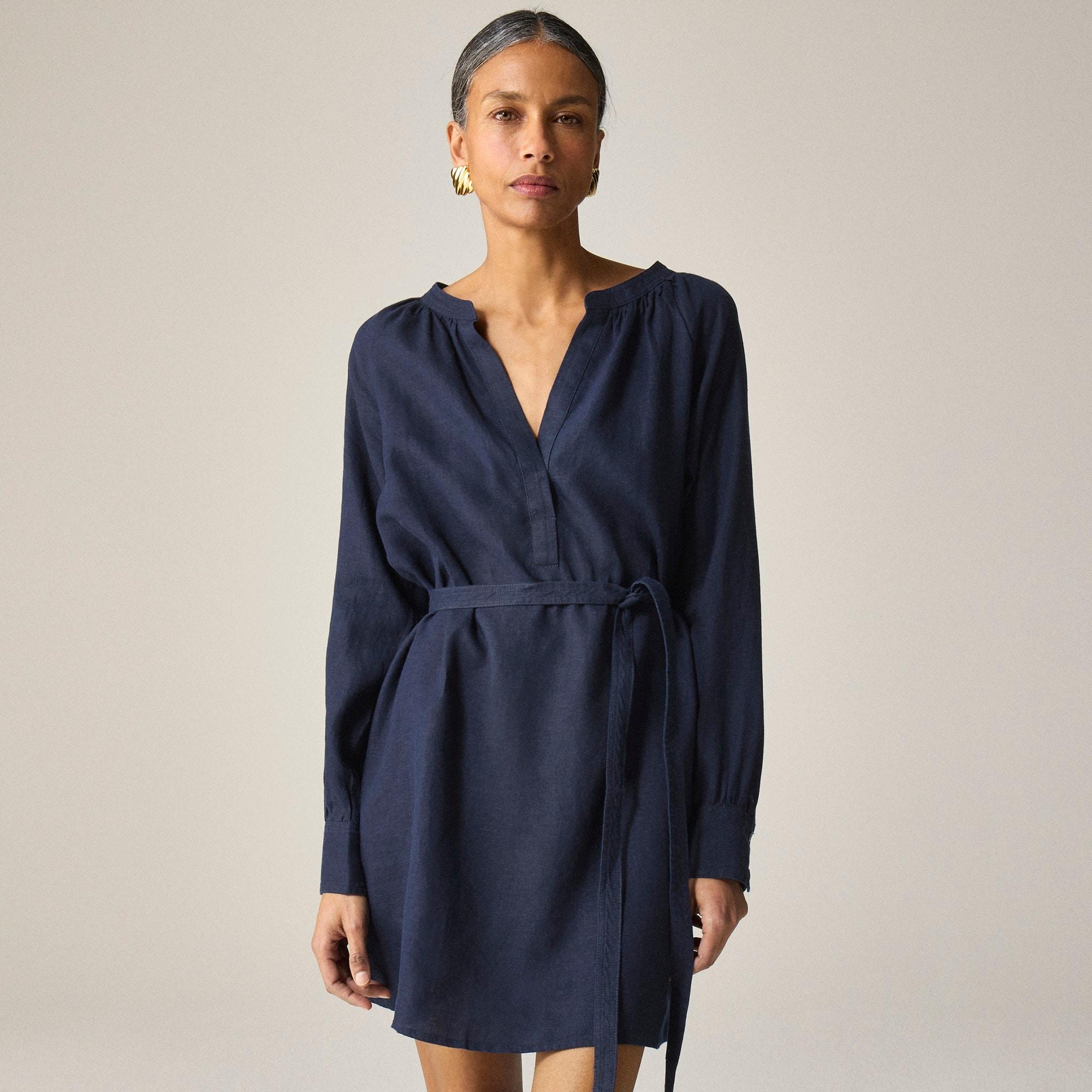 Cabana mini dress in linen Product Image