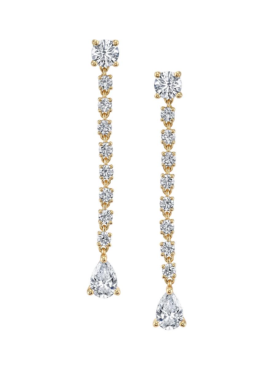 Womens Ropes 18K Yellow Gold & 1.51 TCW Diamond Drop Earrings Product Image