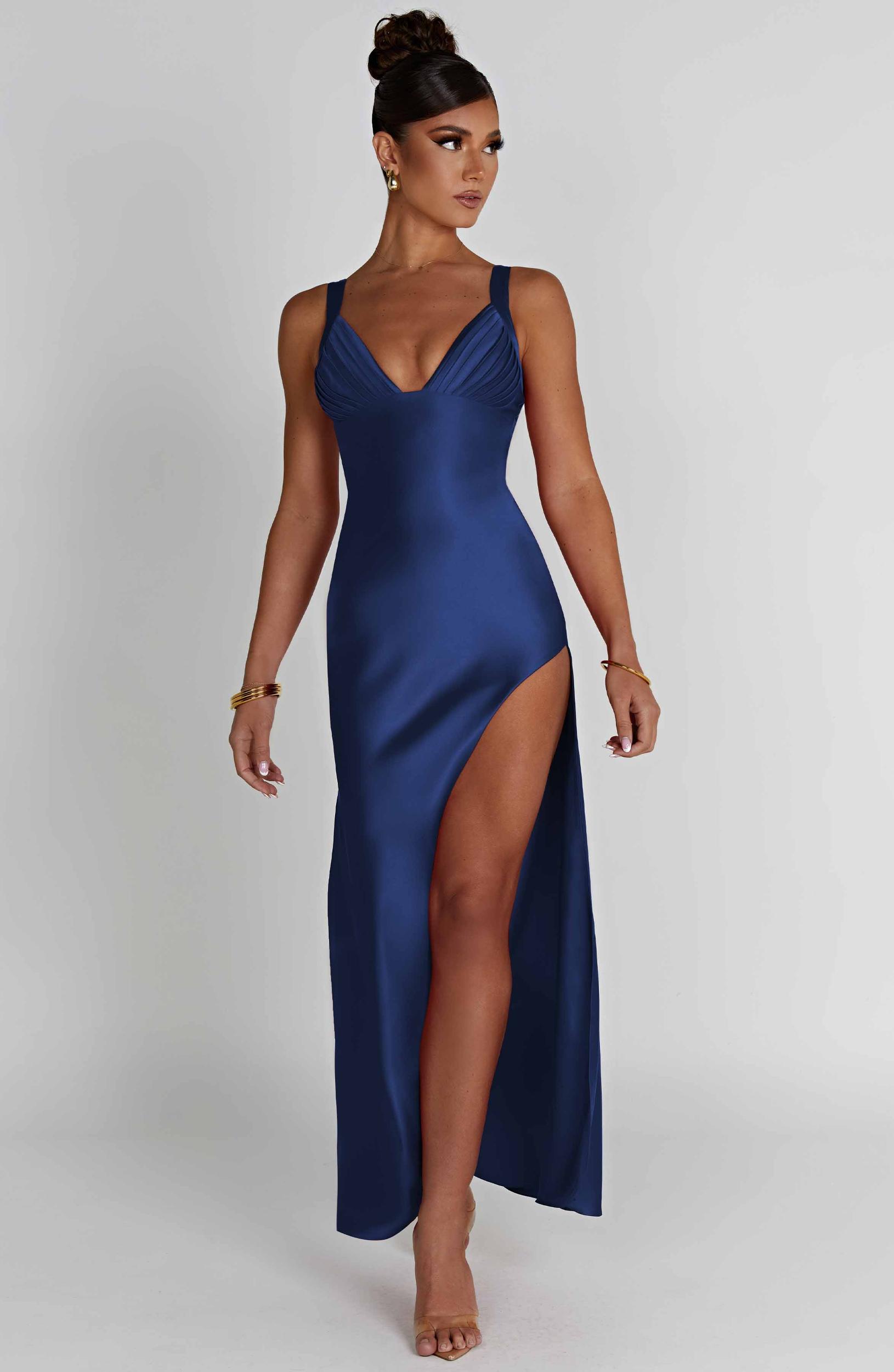 Hayley Maxi Dress - Navy Product Image