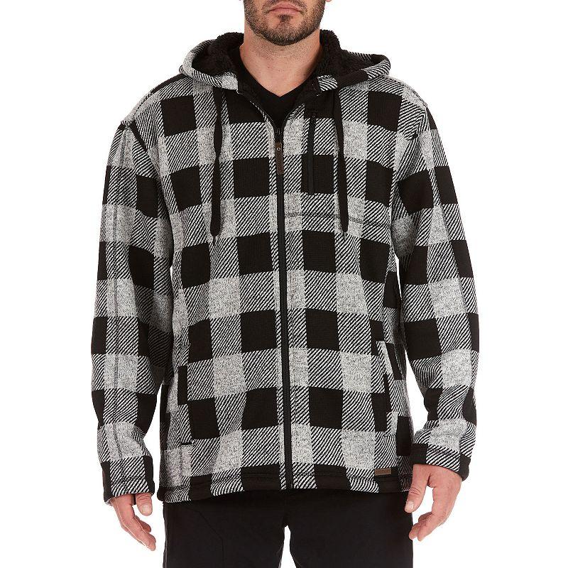 Big & Tall Smith's Workwear Sherpa-Lined Fleece Jacket, Men's,  Product Image