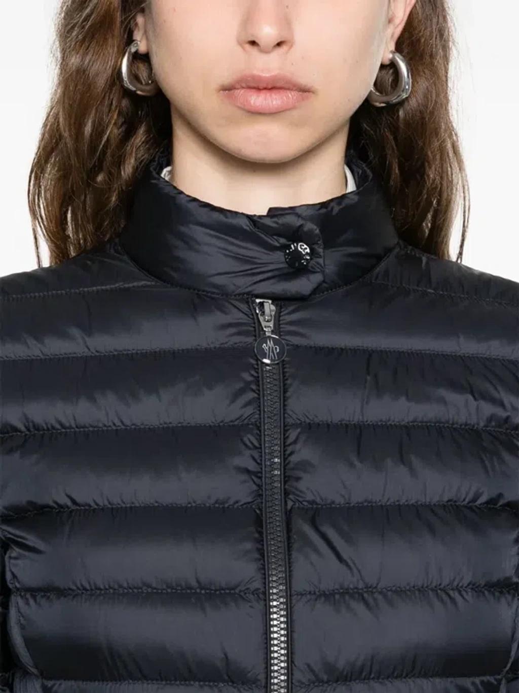 MONCLER Polyamide Igelle Jacket High Collar Quilted In Black Product Image